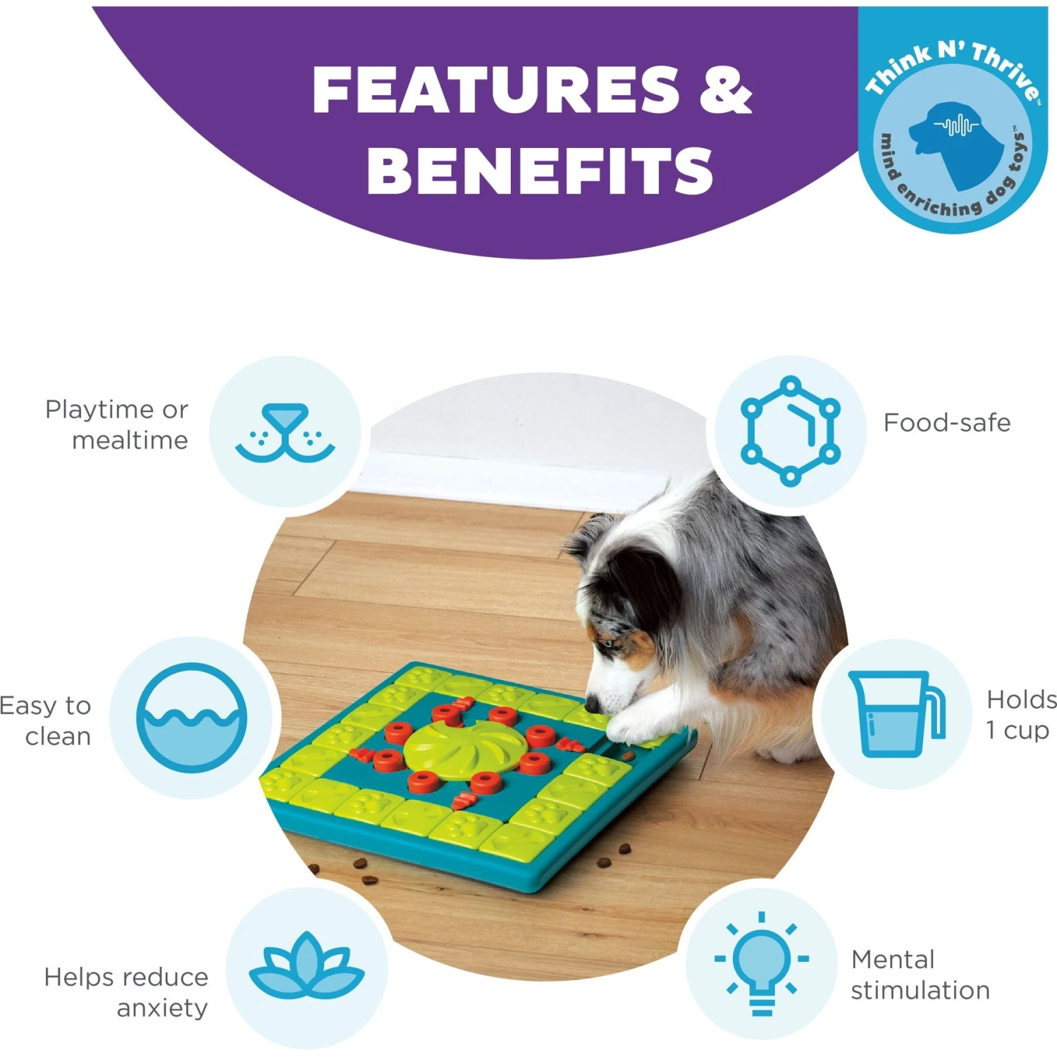 Nina Ottosson By Outward Hound Multipuzzle Dog Toy 2 Nina Ottosson By Outward Hound Multipuzzle Dog Toy - Image 2