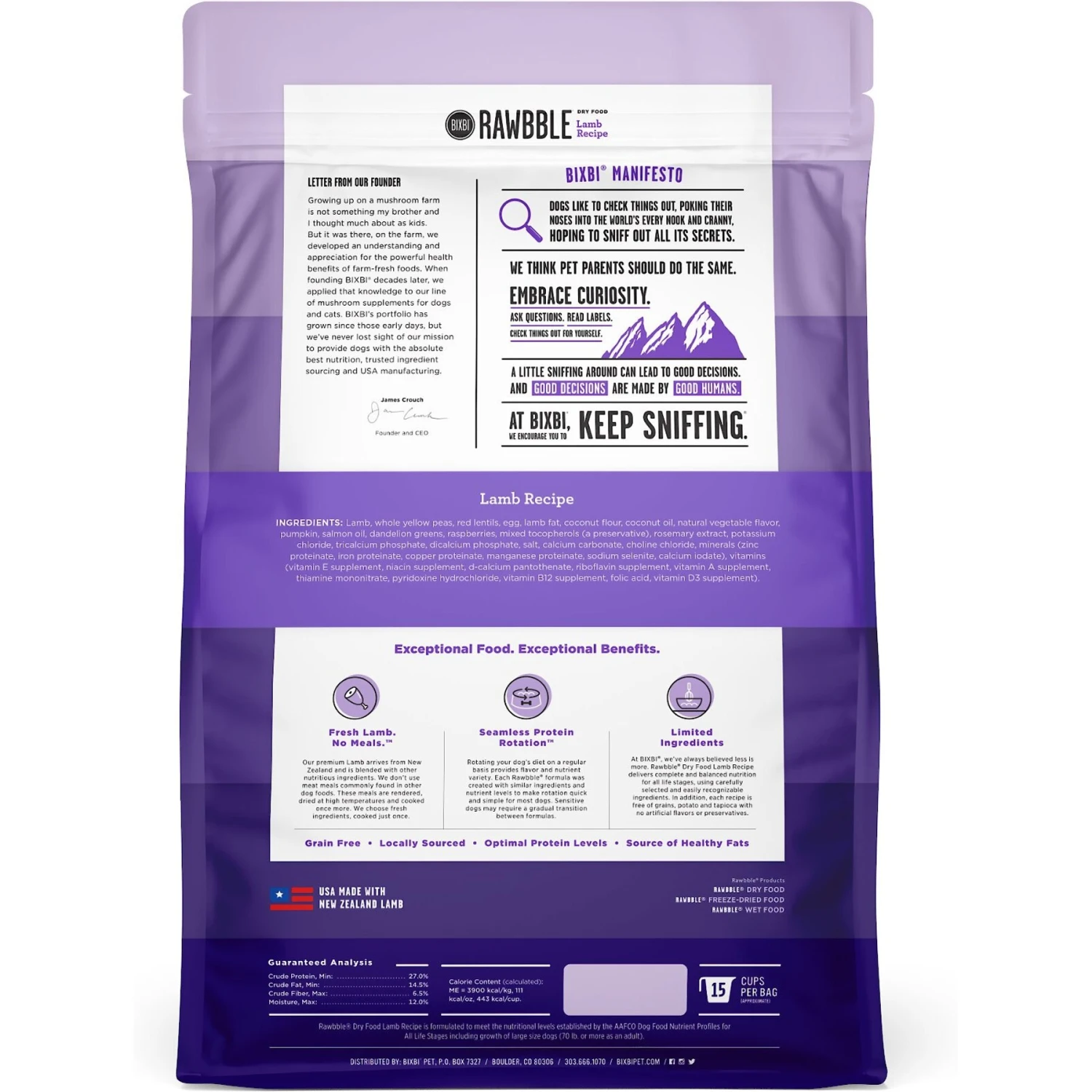BIXBI RAWBBLE Fresh Lamb Recipe Limited Ingredient Grain-Free Dry Dog Food 2 BIXBI RAWBBLE Fresh Lamb Recipe Limited Ingredient Grain-Free Dry Dog Food - Image 2
