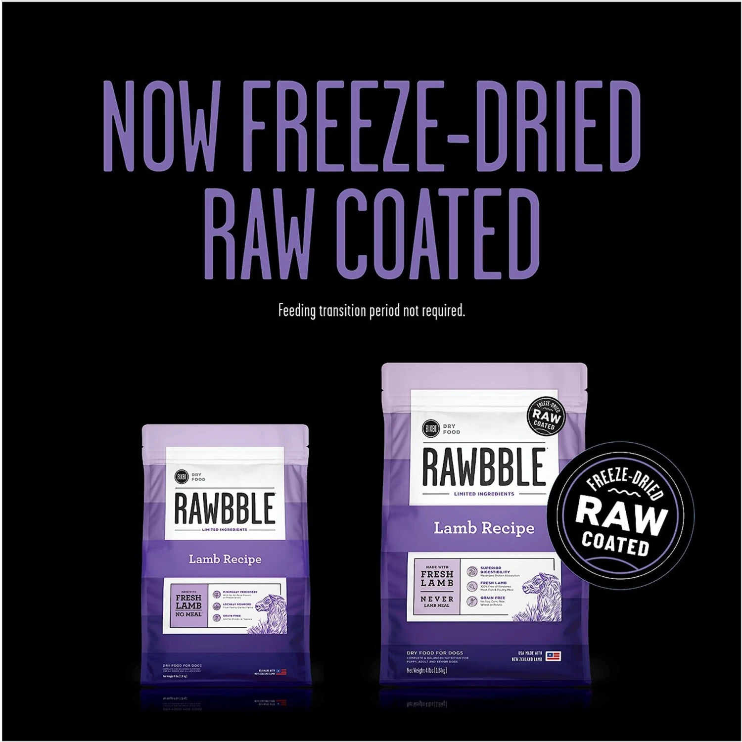 BIXBI RAWBBLE Fresh Lamb Recipe Limited Ingredient Grain-Free Dry Dog Food 3 BIXBI RAWBBLE Fresh Lamb Recipe Limited Ingredient Grain-Free Dry Dog Food - Image 3