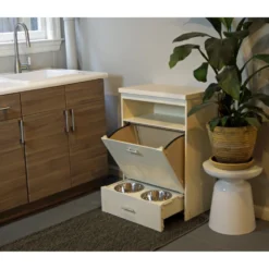 New Age Pet Dog Food Pantry W/ Double Bowl -ROYAL CANIN Shop 229987 PT7. AC SS1800 V1586882852