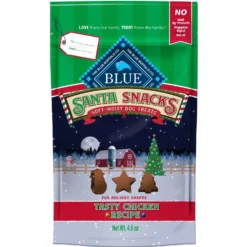 Blue Buffalo Santa Snacks Tasty Chicken Recipe Soft-Moist Dog Treats, 4.5-oz Bag
