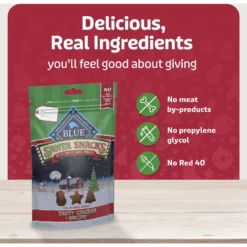 Blue Buffalo Santa Snacks Tasty Chicken Recipe Soft-Moist Dog Treats, 4.5-oz Bag -ROYAL CANIN Shop 230643 PT5. AC SS1800 V1695054568