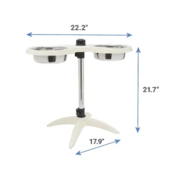 Frisco Adjustable Stainless Steel Double Elevated Dog Bowls -ROYAL CANIN Shop 232097 PT6. AC SS1800 V1605747106