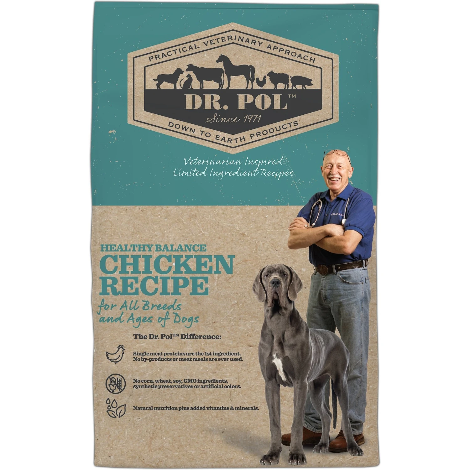 Dr. Pol Healthy Balance Chicken Recipe Dry Dog Food 2 Dr. Pol Healthy Balance Chicken Recipe Dry Dog Food - Image 2