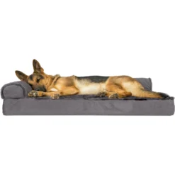 FurHaven Plush Deluxe Chaise Orthopedic Cat & Dog Bed With Removable Cover -ROYAL CANIN Shop 242784 PT3. AC SS1800 V1703799948