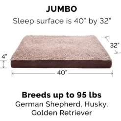 FurHaven Faux Fur & Suede Deluxe Cooling Gel Dog & Cat Mattress -ROYAL CANIN Shop 244356 PT4. AC SS1800 V1669411321