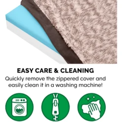 FurHaven Faux Fur & Suede Deluxe Cooling Gel Dog & Cat Mattress -ROYAL CANIN Shop 244356 PT7. AC SS1800 V1602825682
