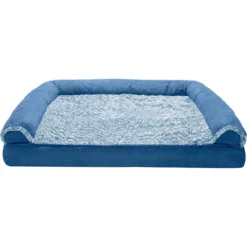FurHaven Faux Fur & Suede Cooling Gel Sofa Dog & Cat Bed -ROYAL CANIN Shop 244475 PT2. AC SS1800 V1606818429