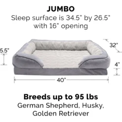 FurHaven Velvet Waves Perfect Comfort Cooling Gel Bolster Cat & Dog Bed With Removable Cover -ROYAL CANIN Shop 244658 PT4. AC SS1800 V1667227639