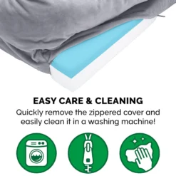 FurHaven Velvet Waves Perfect Comfort Cooling Gel Bolster Cat & Dog Bed With Removable Cover -ROYAL CANIN Shop 244658 PT7. AC SS1800 V1602830184