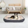 HappyCare Textiles Rectangle Ultra-Soft Bolster Cat & Dog Bed