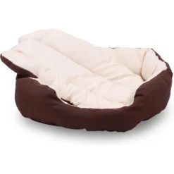 HappyCare Textiles Durable Oval Bolster Cat & Dog Bed -ROYAL CANIN Shop 245767 PT3. AC SS1800 V1596057062