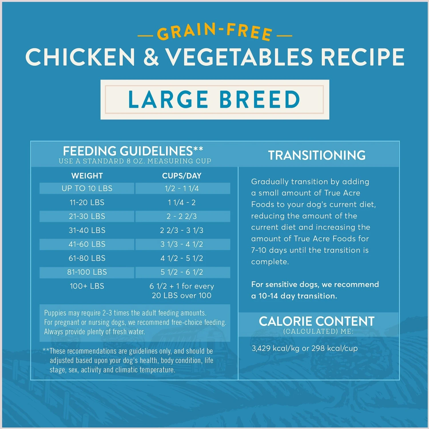 True Acre Foods Large Breed Chicken & Vegetables Recipes Grain-Free Dry Dog Food 5 True Acre Foods Large Breed Chicken & Vegetables Recipes Grain-Free Dry Dog Food - Image 5