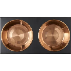 Frisco Copper Stainless Steel Elevated Foldable Double Dog & Cat Bowls -ROYAL CANIN Shop 253060 PT4. AC SS1800 V1616595727
