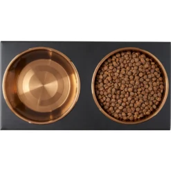 Frisco Copper Stainless Steel Elevated Foldable Double Dog & Cat Bowls -ROYAL CANIN Shop 253060 PT5. AC SS1800 V1616595415
