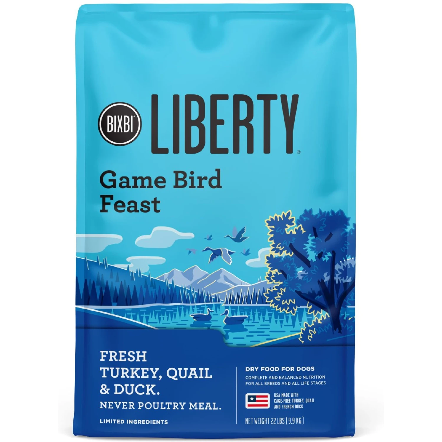 BIXBI Liberty Game Bird Feast Fresh Turkey, Quail & Duck Dry Dog Food 1 BIXBI Liberty Game Bird Feast Fresh Turkey, Quail & Duck Dry Dog Food