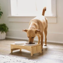 Frisco Ceramic Dog & Cat Double Diner With Elevated Wood Stand 8 Frisco Ceramic Dog & Cat Double Diner With Elevated Wood Stand -ROYAL CANIN Shop 256052 PT2. AC SS1800 V1615311142