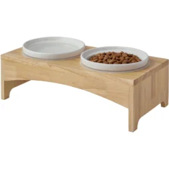 Frisco Ceramic Dog & Cat Double Diner With Elevated Wood Stand 9 Frisco Ceramic Dog & Cat Double Diner With Elevated Wood Stand -ROYAL CANIN Shop 256052 PT4. AC SS1800 V1615311799