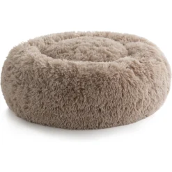 Brindle Donut Cuddler Dog & Cat Bed, Tan -ROYAL CANIN Shop 256160 PT2. AC SS1800 V1602092795