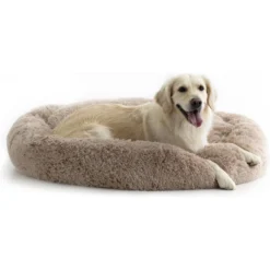 Brindle Donut Cuddler Dog & Cat Bed, Tan -ROYAL CANIN Shop 256160 PT6. AC SS1800 V1602119767