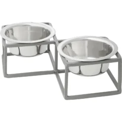 Frisco Elevated Diamond Stainless Steel Double Diner Dog & Cat Bowl -ROYAL CANIN Shop 257147 PT2. AC SS1800 V1612365678