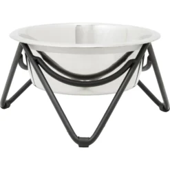 Frisco Triangle Iron Non-Skid Elevated Dog & Cat Bowl