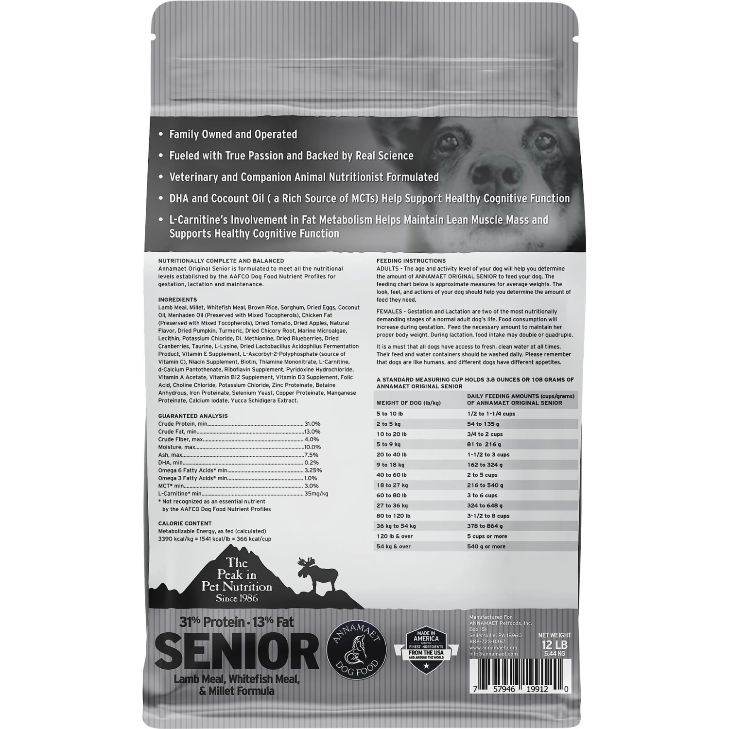 Annamaet Original 31% Senior Dry Dog Food 2 Annamaet Original 31% Senior Dry Dog Food - Image 2
