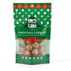 Lord Jameson Christmas Cobbler Soft & Chewy Vegan Dog Treats, 6-oz Bag