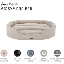 Sam's Pets Missy Round Dog Bed -ROYAL CANIN Shop 261832 PT2. AC SS1800 V1635095243