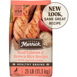 Merrick Healthy Grains Real Salmon & Brown Rice Recipe With Ancient Grains Dry Dog Food