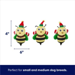Frisco Holiday Bee Merry Hide & Seek Puzzle Plush Squeaky Dog Toy -ROYAL CANIN Shop 287099 PT2. AC SS1800 V1695044345