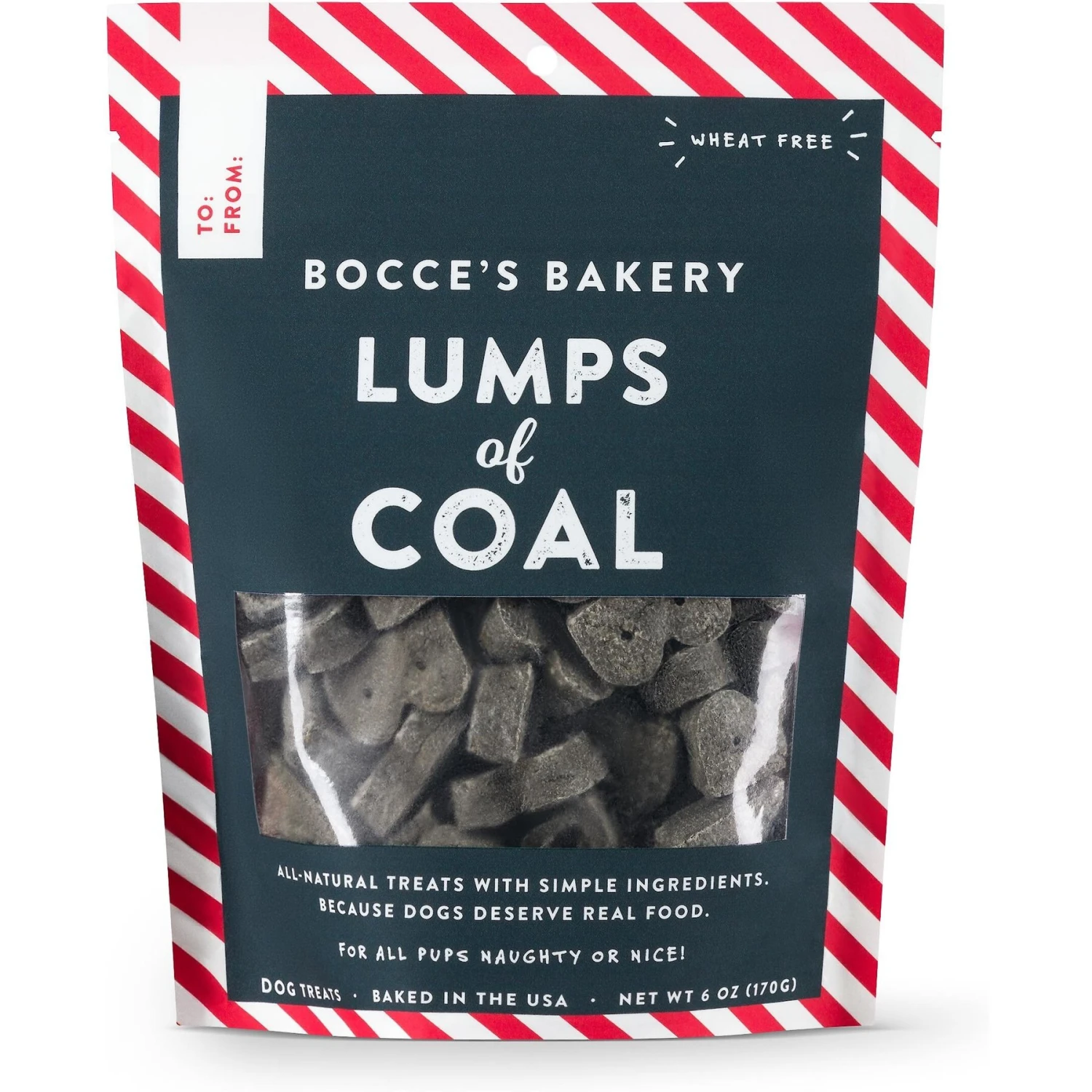 Bocce's Bakery Lumps Of Coal Soft & Chewy Dog Treats, 6-oz Bag 1 Bocce's Bakery Lumps Of Coal Soft & Chewy Dog Treats, 6-oz Bag
