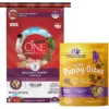 Purina ONE +Plus Natural High Protein Healthy Puppy Formula Dry Puppy Food & Wellness Soft Puppy Bites Lamb & Salmon Recipe Grain-Free Natural Dog Treats
