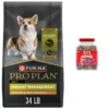Purina Pro Plan Adult Weight Management Formula Dry Dog Food & Milk-Bone Mini's Flavor Snacks Beef, Chicken & Bacon Flavored Biscuit Dog Treats