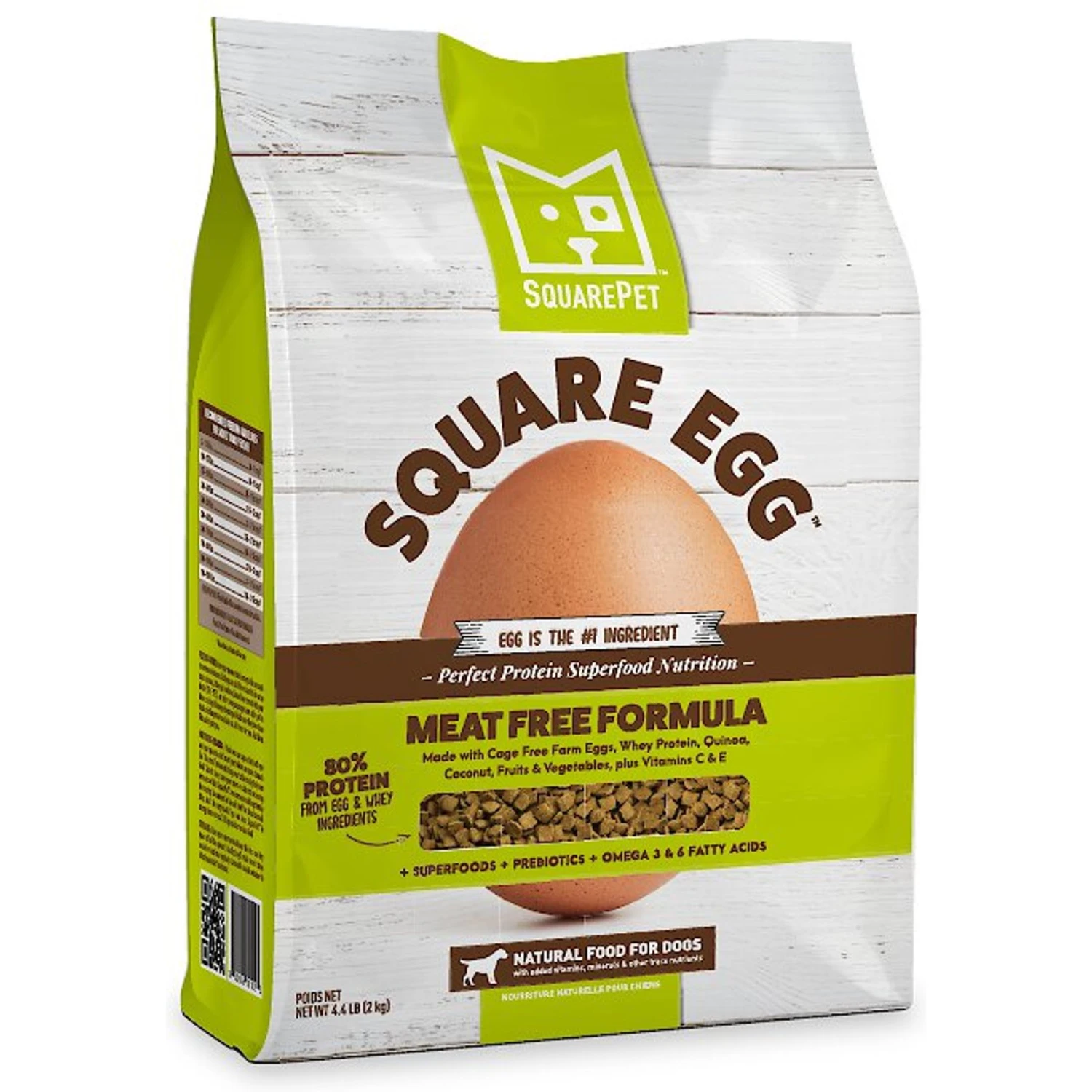 SquarePet Square Egg Meat Free Formula Dry Dog Food 1 SquarePet Square Egg Meat Free Formula Dry Dog Food