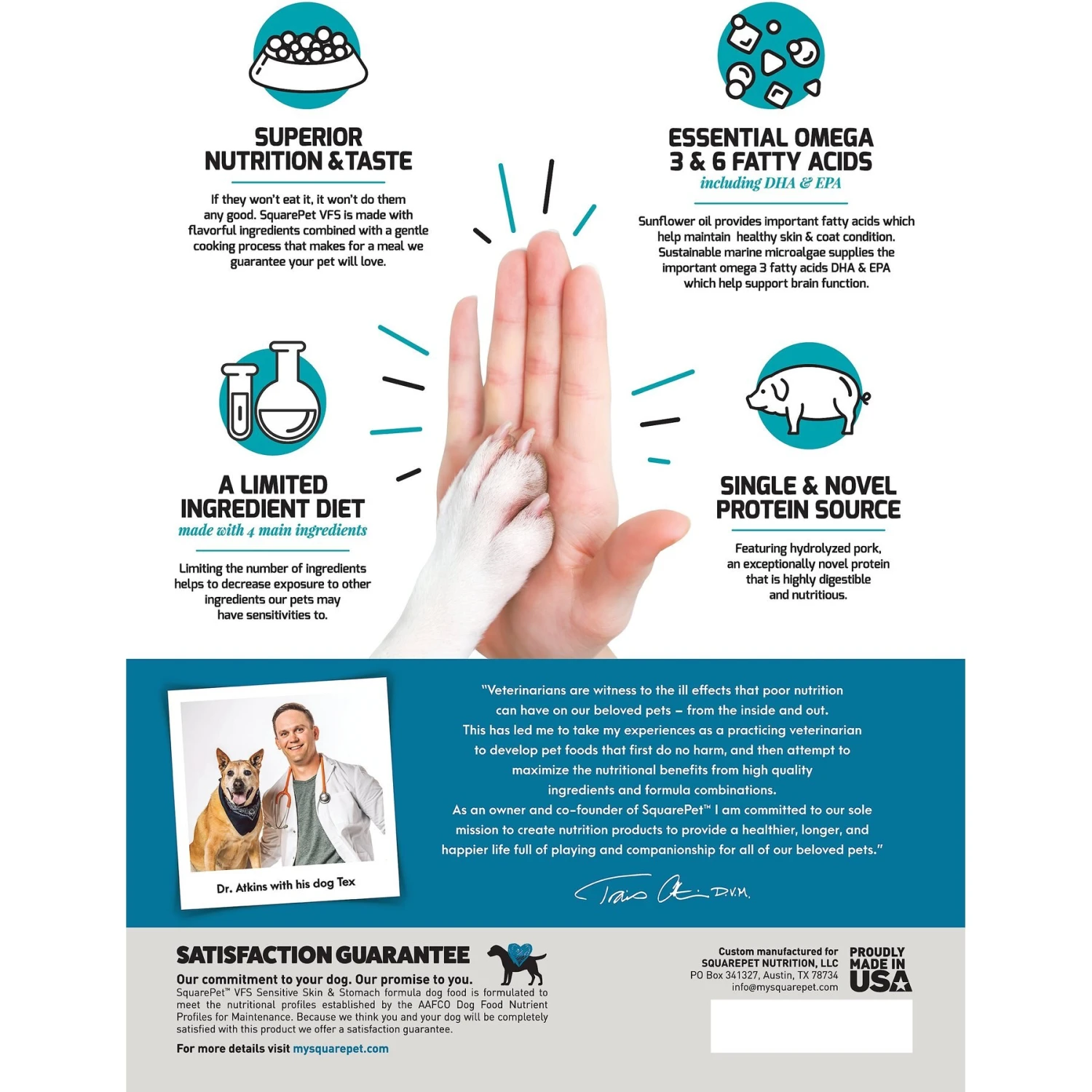 SquarePet VFS Skin & Digestive Support Dry Dog Food 2 SquarePet VFS Skin & Digestive Support Dry Dog Food - Image 2