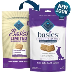 Blue Buffalo Basics Skin & Stomach Care Turkey & Potato Recipe Senior Dry Dog Food & Blue Buffalo Basics Skin & Stomach Care Biscuits Turkey & Potato Dog Treats -ROYAL CANIN Shop 297834 PT5. AC SS1800 V1646347648