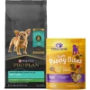 Purina Pro Plan Puppy Small Breed Chicken & Rice Formula Dry Dog Food & Wellness Soft Puppy Bites Lamb & Salmon Recipe Grain-Free Natural Dog Treats