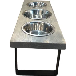 Bearwood Essentials Farmhouse 3-Bowl Elevated Dog Feeder -ROYAL CANIN Shop 303798 PT2. AC SS1800 V1622756552