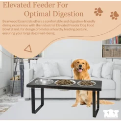 Bearwood Essentials Farmhouse 3-Bowl Elevated Dog Feeder -ROYAL CANIN Shop 303798 PT5. AC SS1800 V1703276562