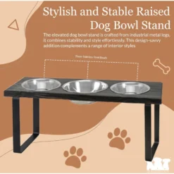 Bearwood Essentials Farmhouse 3-Bowl Elevated Dog Feeder -ROYAL CANIN Shop 303798 PT6. AC SS1800 V1703276619