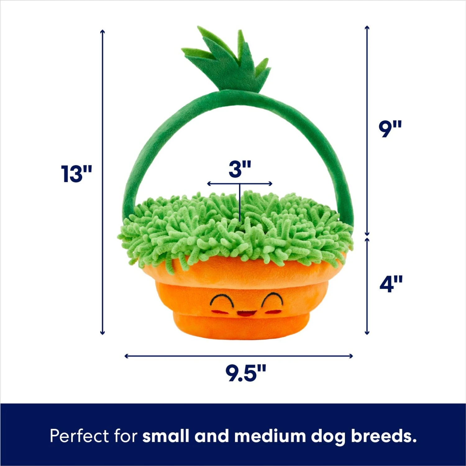 Frisco Easter Basket Hide & Seek Puzzle Plush Squeaky Dog Toy 2 Frisco Easter Basket Hide & Seek Puzzle Plush Squeaky Dog Toy - Image 2