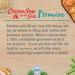 Chicken Soup For The Soul Salmon, Pea & Sweet Potato Recipe Grain-Free Dry Dog Food, 10-lb Bag 11 Chicken Soup For The Soul Salmon, Pea & Sweet Potato Recipe Grain-Free Dry Dog Food, 10-lb Bag -ROYAL CANIN Shop 305230 PT5. AC SS1800 V1622848344
