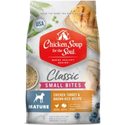 Chicken Soup For The Soul Small Bites Chicken, Turkey & Brown Rice Recipe Mature Dry Dog Food