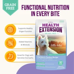 Health Extension Little Bites Grain-Free Chicken & Turkey Recipe Dry Dog Food -ROYAL CANIN Shop 308788 PT3. AC SS1800 V1625002363