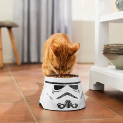 STAR WARS STORMTROOPER Melamine Elevated Stainless Steel Dog & Cat Bowl, 1.5 Cup -ROYAL CANIN Shop 315280 PT3. AC SS1800 V1647282625