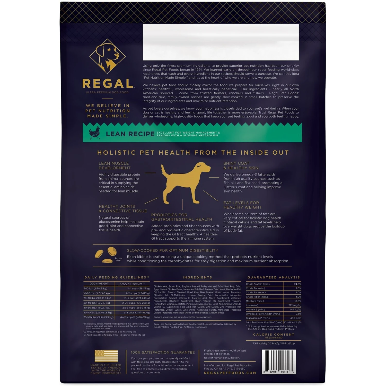 Regal Pet Foods Lean Recipe Dry Dog Food 2 Regal Pet Foods Lean Recipe Dry Dog Food - Image 2
