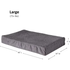 Happy Hounds Otis Orthopedic Pillow Dog Bed With Removable Cover, Gray -ROYAL CANIN Shop 328585 PT7. AC SS1800 V1700690060