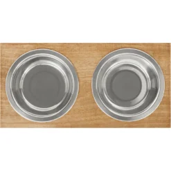 Frisco Premium Wood Elevated Stainless Steel Double Diner Dog & Cat Bowl -ROYAL CANIN Shop 331490 PT4. AC SS1800 V1657656892