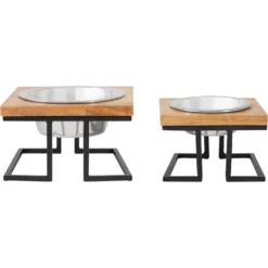 Frisco Premium Wood Elevated Single Dog & Cat Bowl -ROYAL CANIN Shop 331493 PT5. AC SS1800 V1657656891